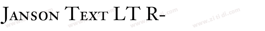 Janson Text LT R字体转换